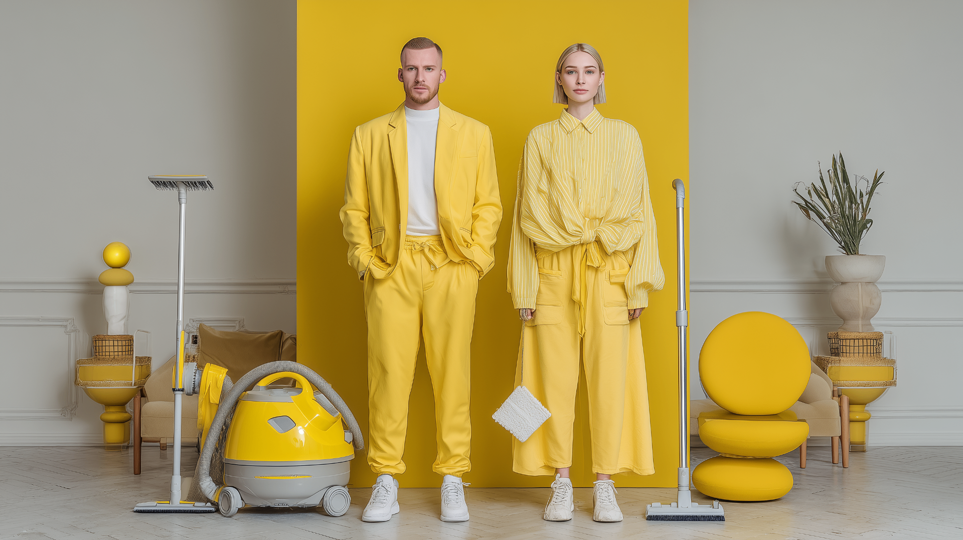 Modern cleaning duo